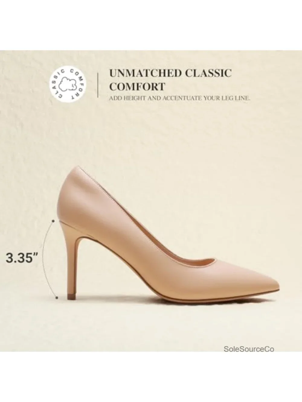 Faux Leather Pointed Toe Pumps with Stiletto Heel